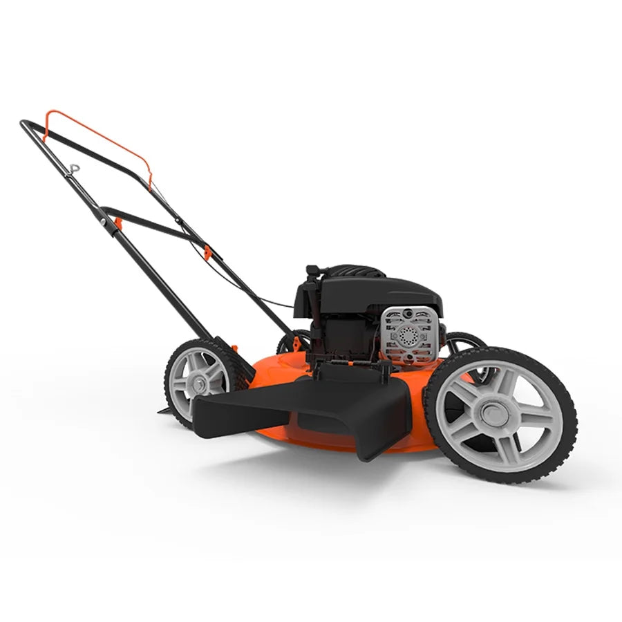Yard Force Lawn Mower 20 inch 125cc e450 Series Briggs & Stratton Gas Walk Behind with Side-Discharge Cutting System