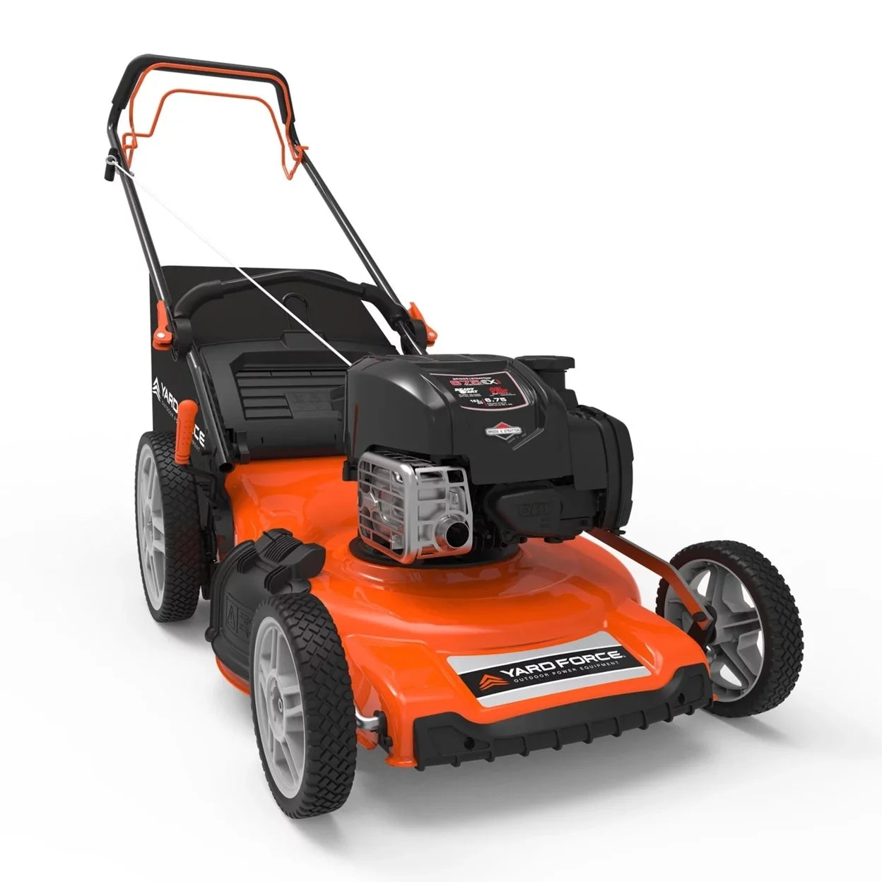 Yard Force Lawn Mower 20 inch 125cc e450 Series Briggs & Stratton Gas Walk Behind with Side-Discharge Cutting System
